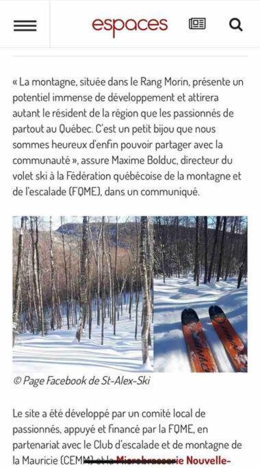 Chalet Riviere - Bord De Riviere - Romantique Saint-Alexis-des-Monts Exteriér fotografie